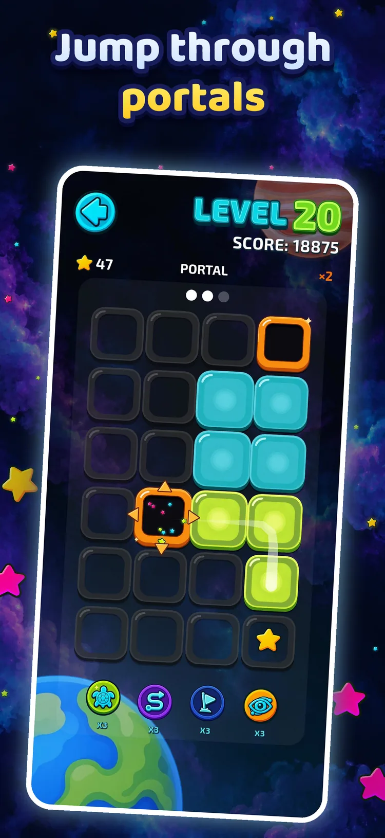 Jump through portals