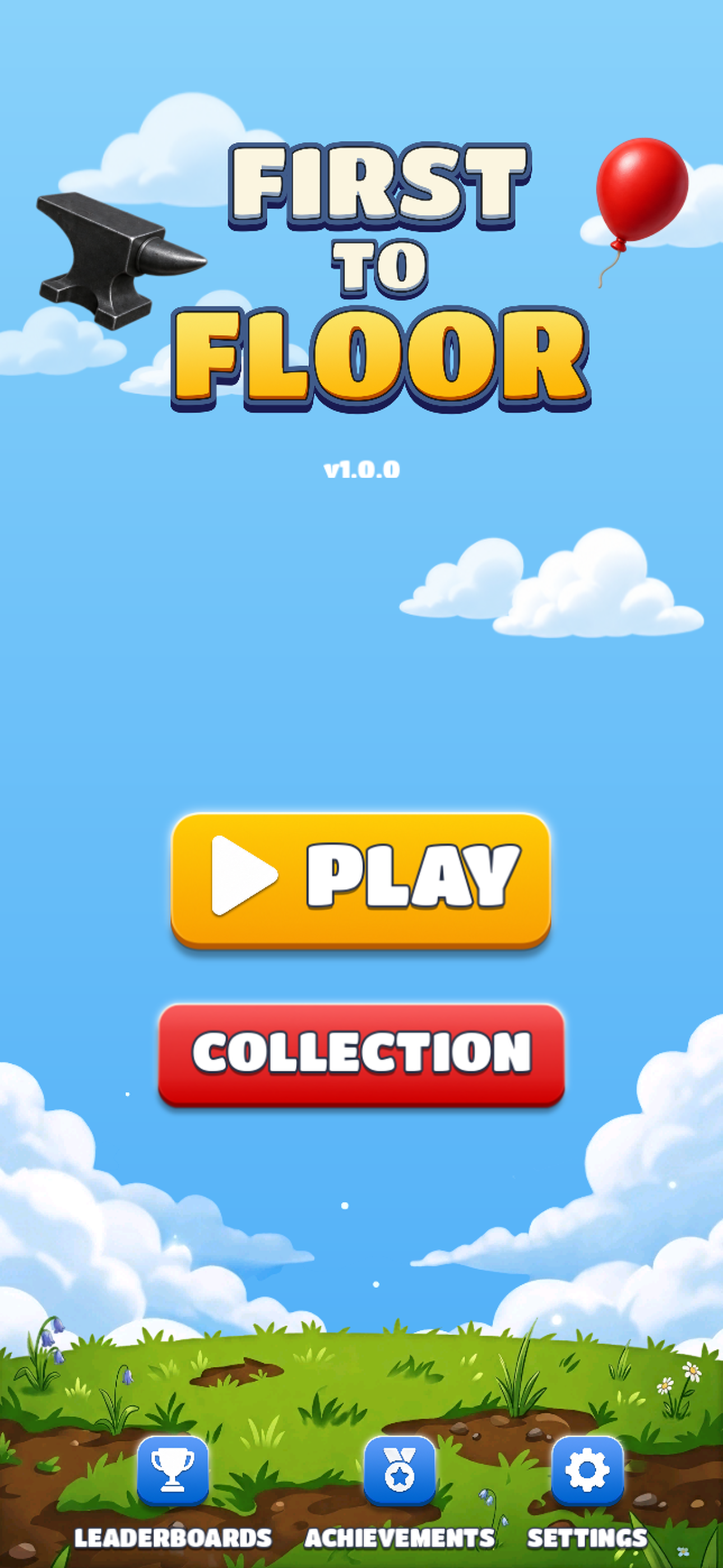 Main menu — pick a world to play