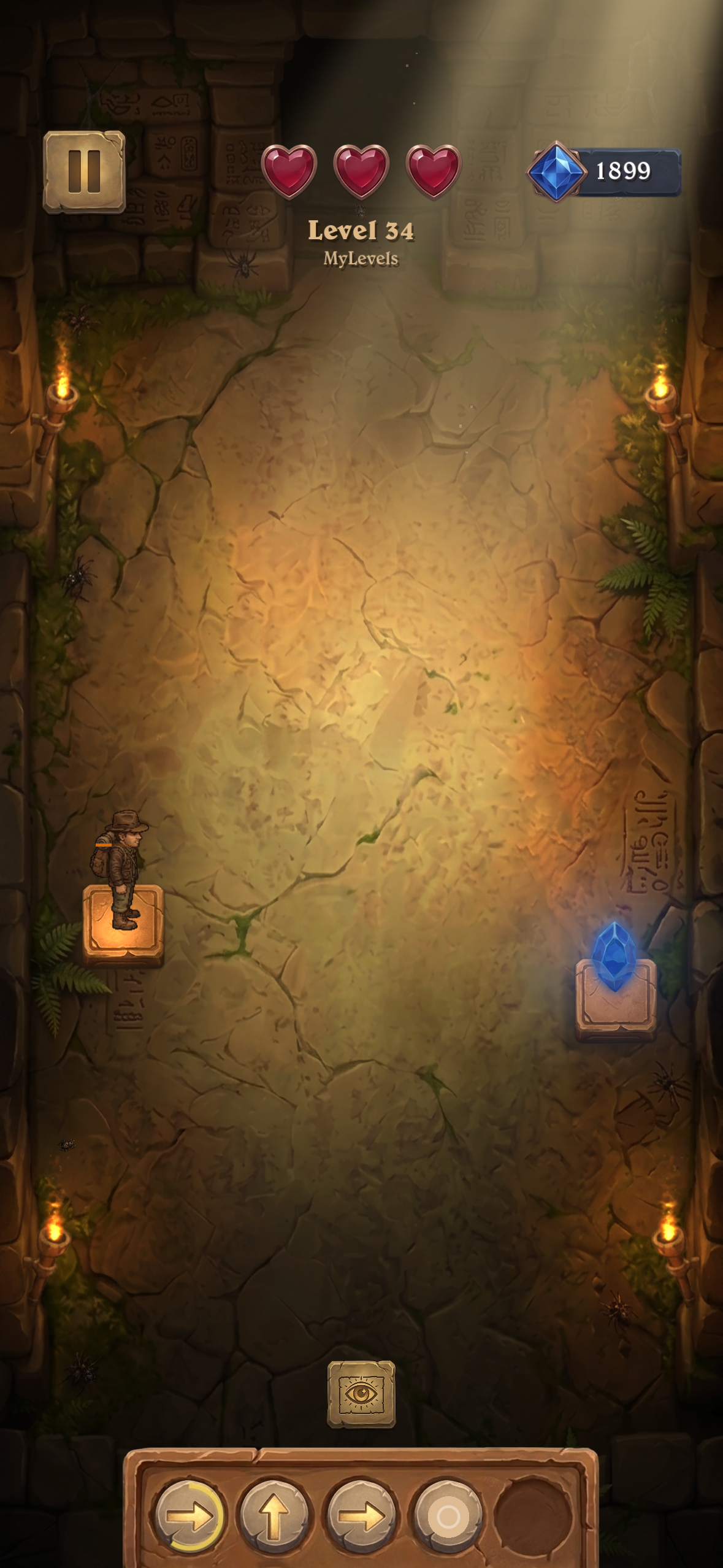 Navigate phase — swipe from memory